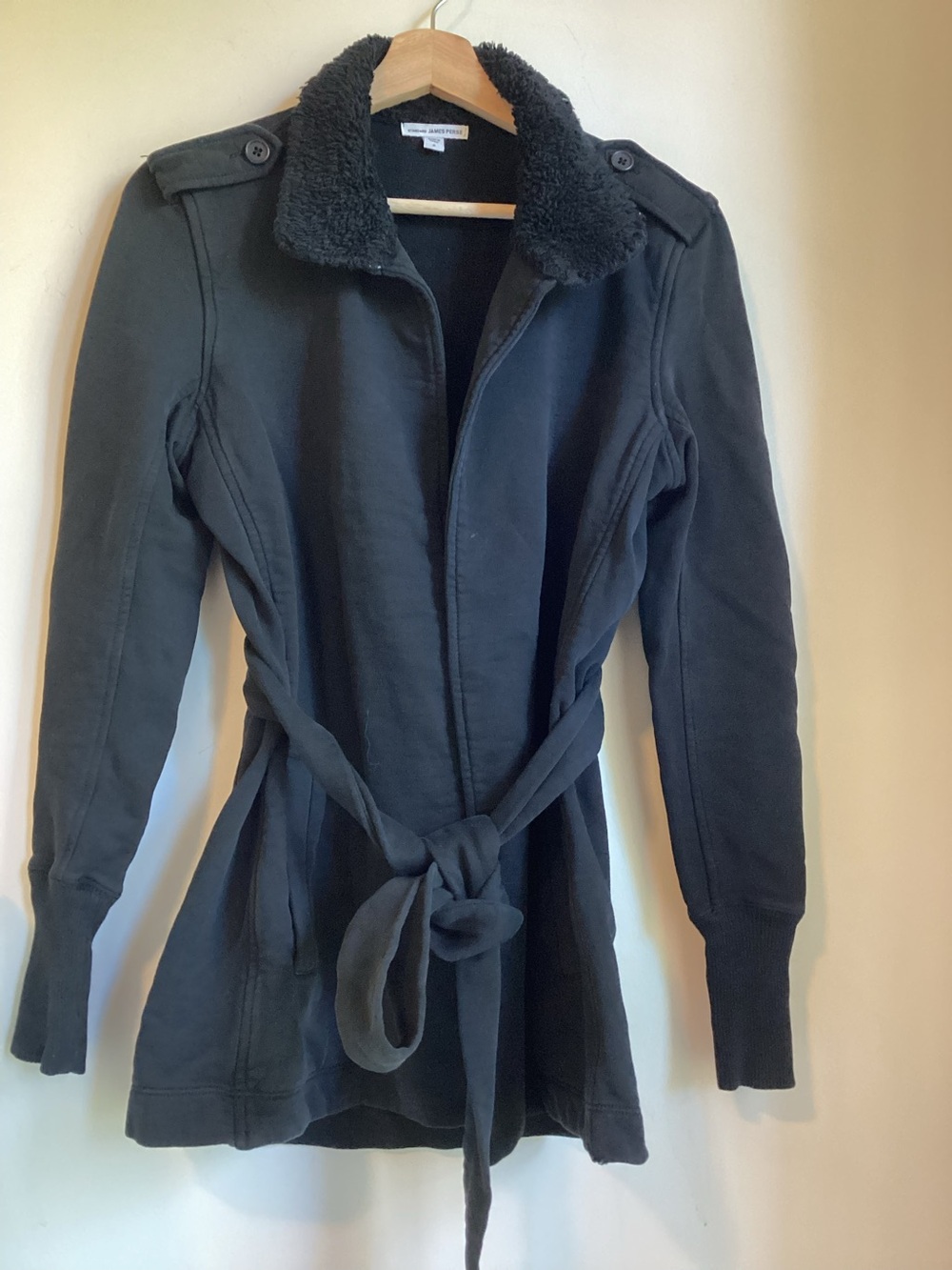 James Peres Surplus Wrap Jacket Black Size 2 S/M